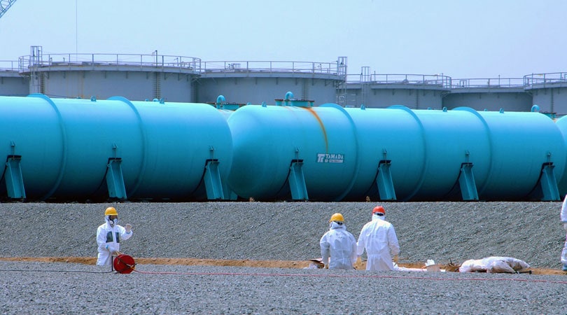 Water Tanks Hold Contaminated Water at Fukushima Daiichi